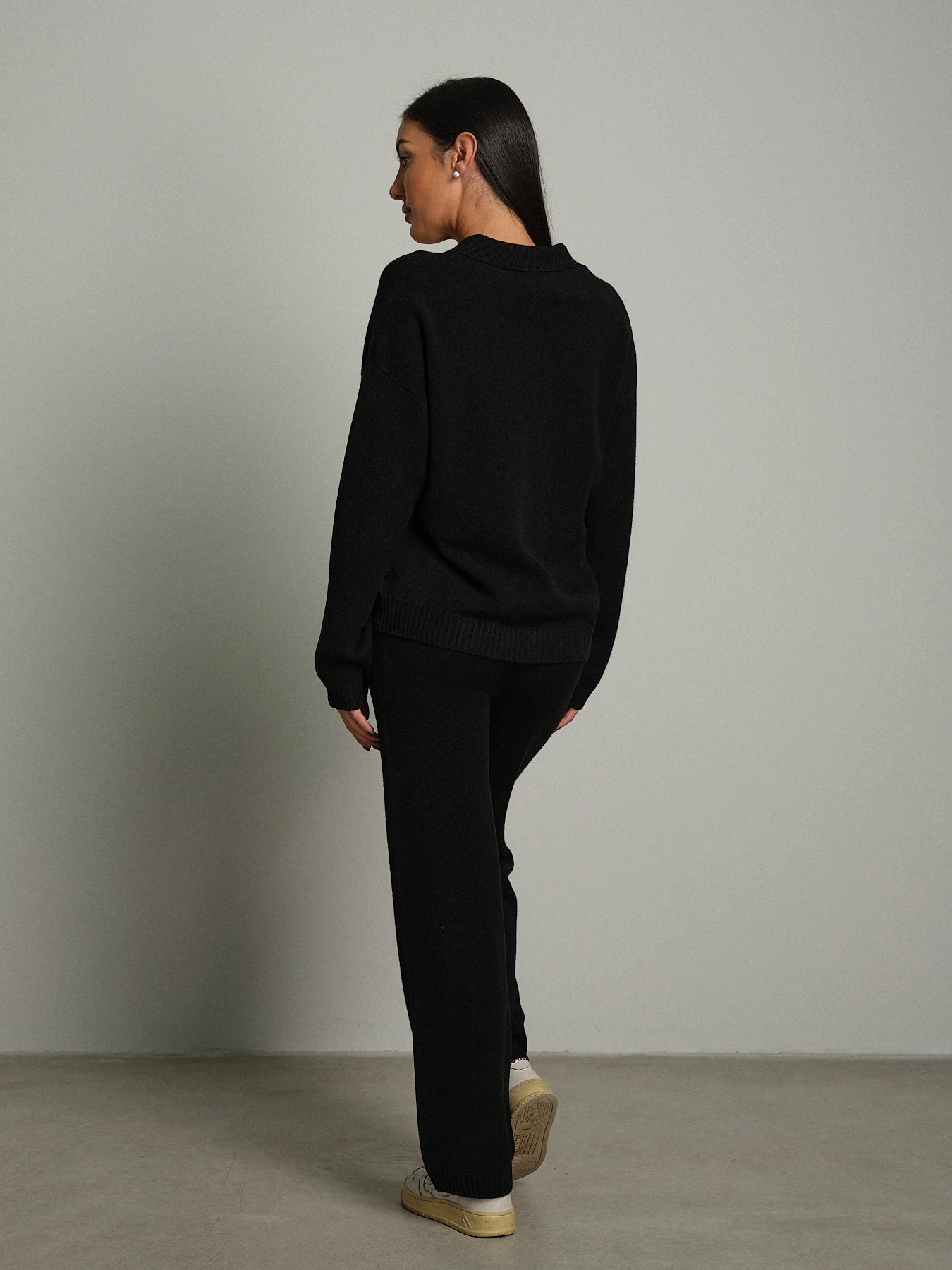 Completo in maglia polo - Nero