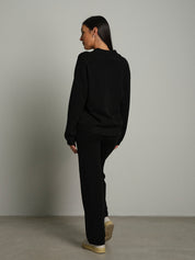Completo in maglia polo - Nero