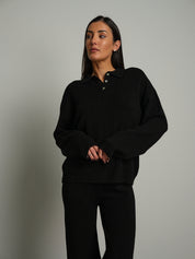 Completo in maglia polo - Nero