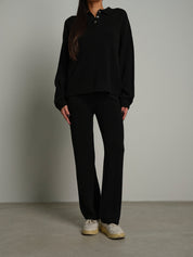 Completo in maglia polo - Nero