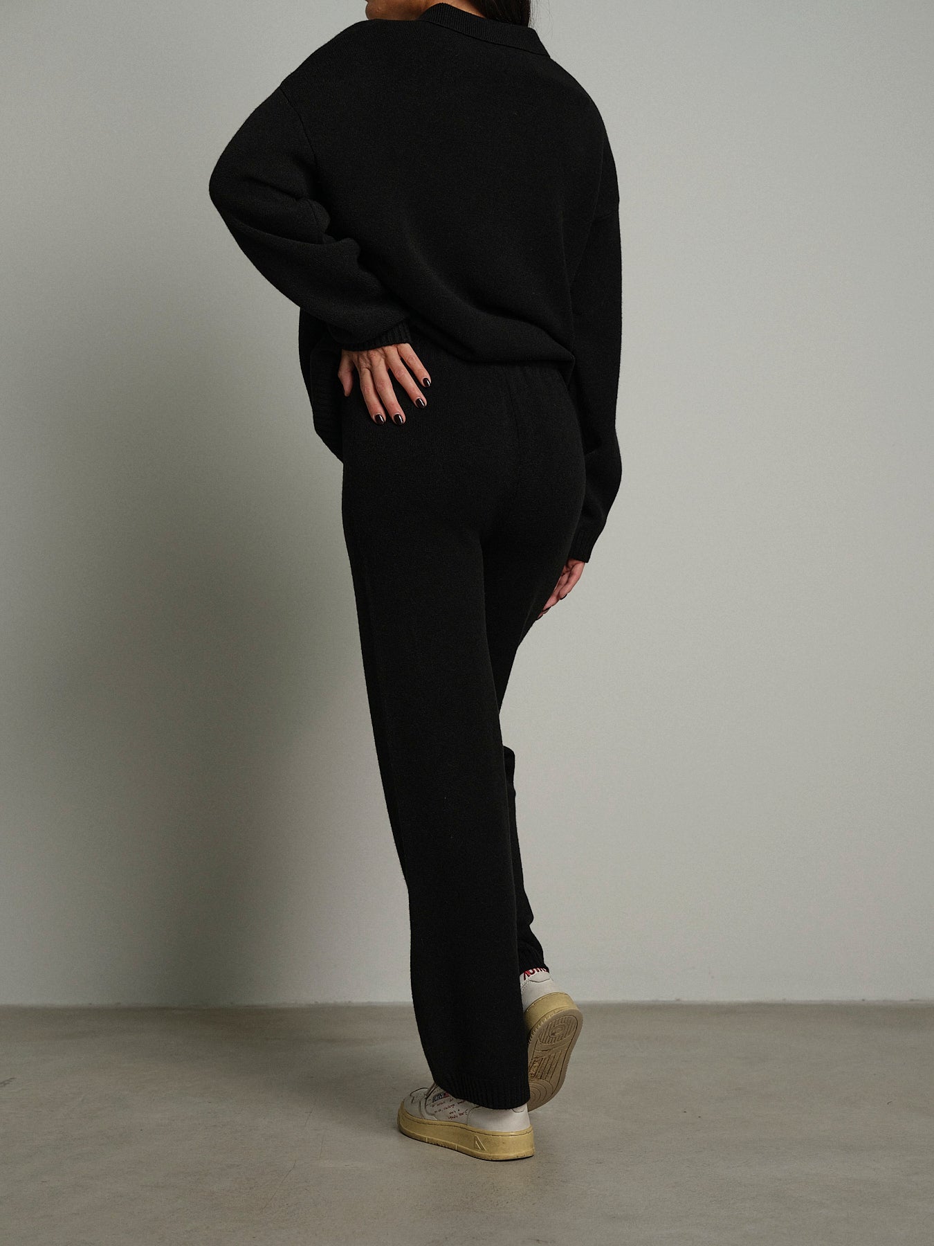 Completo in maglia polo - Nero