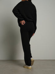 Completo in maglia polo - Nero