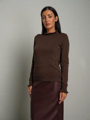 Maglia rouches - moro