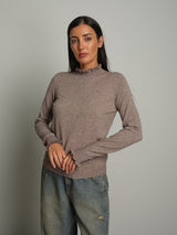 Maglia rouches - Tortora