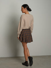 Pull bordi costina - Beige