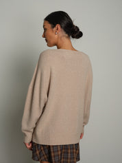 Pull bordi costina - Beige
