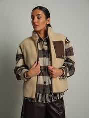 Gilet teddy virale - Beige