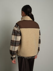 Gilet teddy virale - Beige