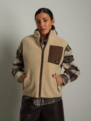 Gilet teddy virale - Beige