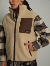 Gilet teddy virale - Beige