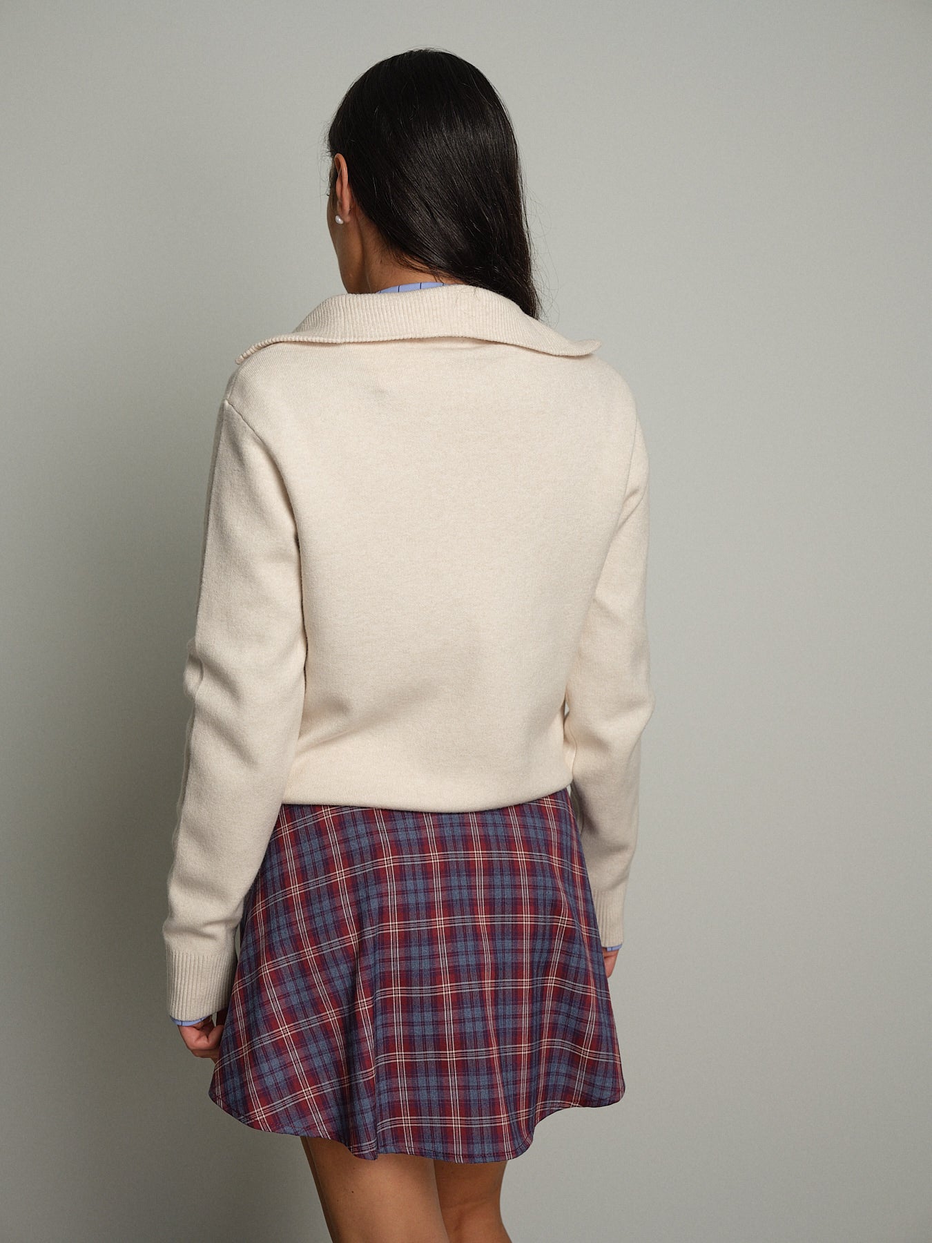 Polo zip costina - Beige