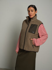 Gilet teddy virale - Tortora