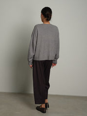 Cardigan doppio filo - Grigio