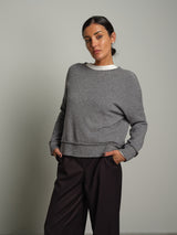 Maglia regular impunture - Grigio