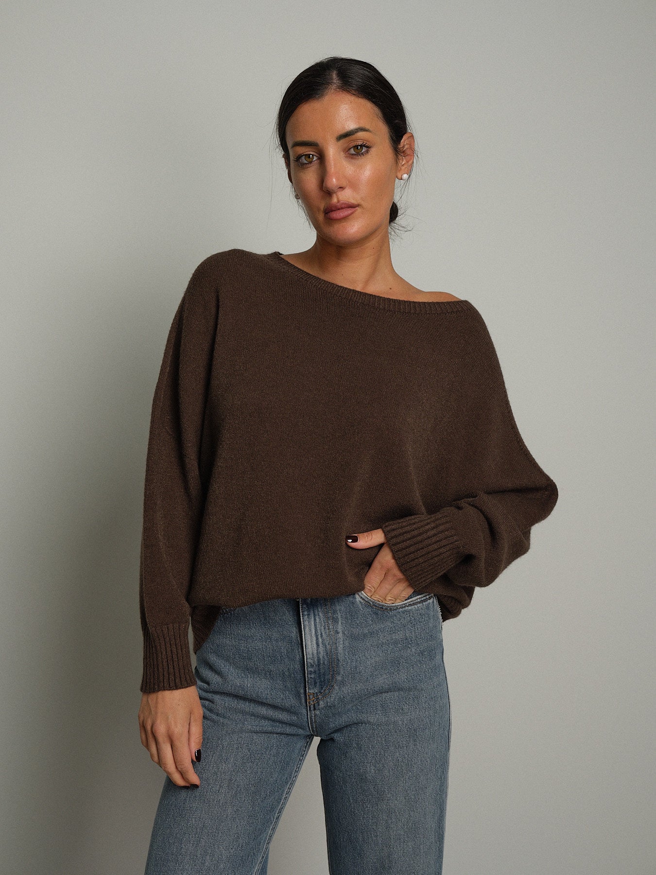 Pull bordi costina - moro