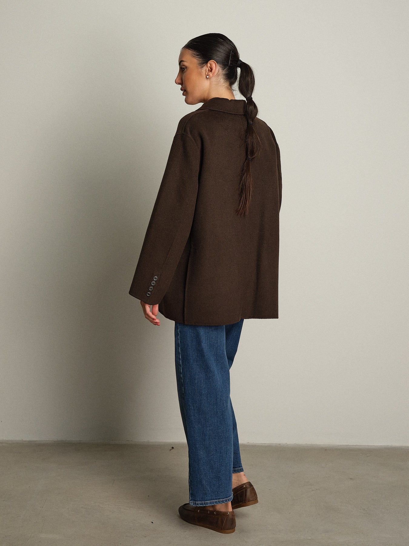 giacca cappotto over - Moka