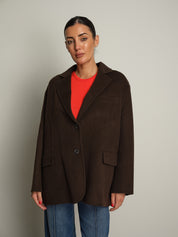 giacca cappotto over - Moka
