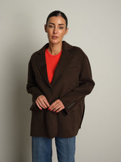 giacca cappotto over - Moka