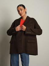 giacca cappotto over - Moka