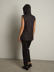 Gilet piumino cappuccio - Nero