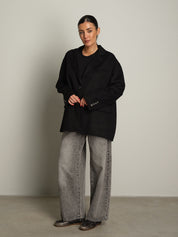 giacca cappotto over - Nero