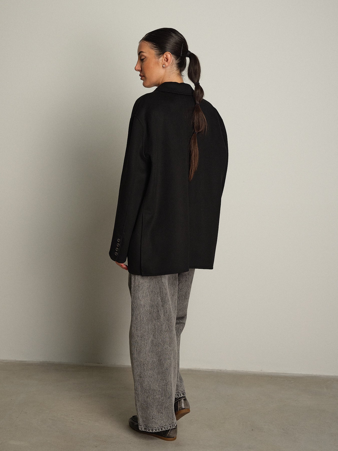 giacca cappotto over - Nero