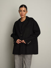 giacca cappotto over - Nero