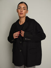 giacca cappotto over - Nero