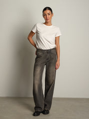 jeans xenobia dirty denim - Nero