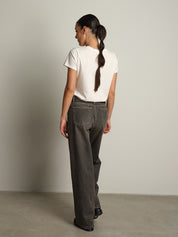 jeans xenobia dirty denim - Nero