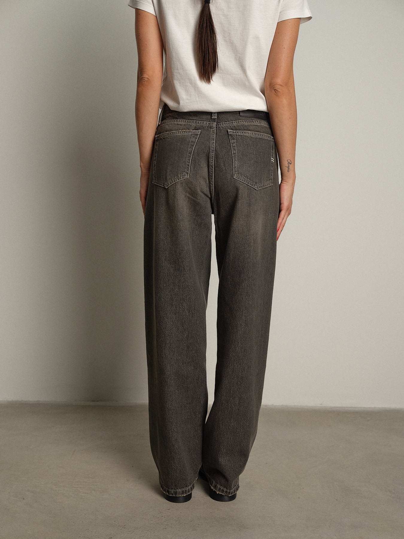 jeans xenobia dirty denim - Nero