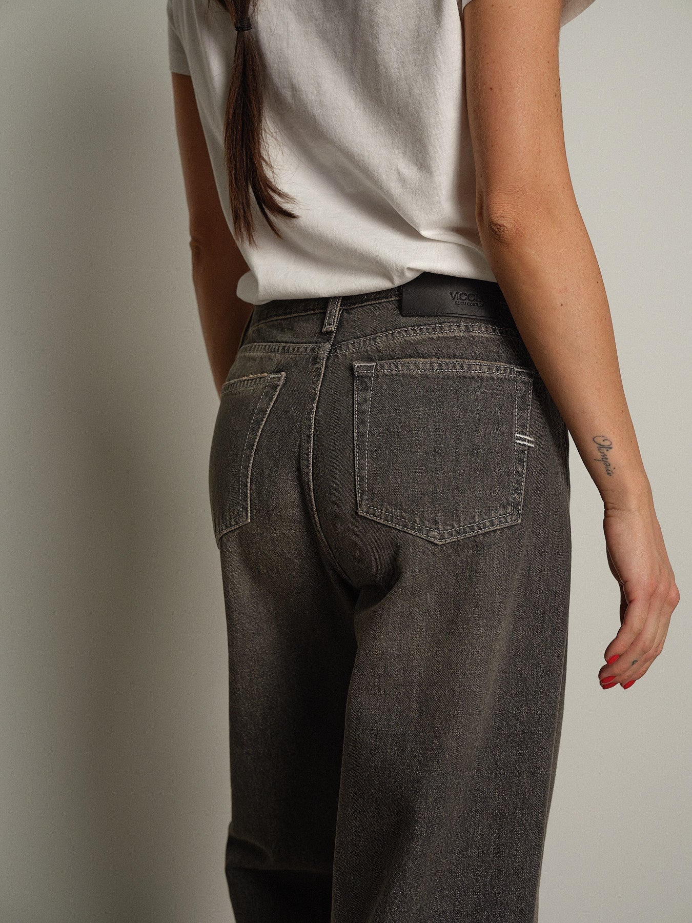 jeans xenobia dirty denim - Nero