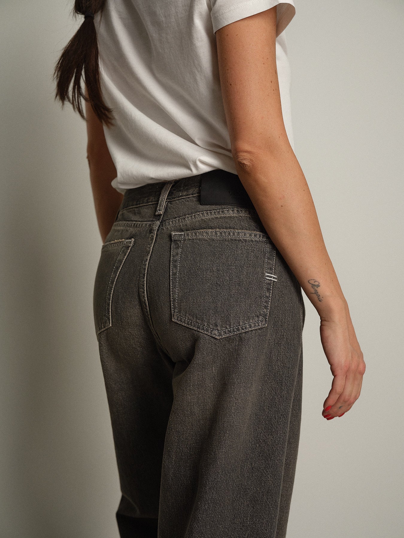 jeans xenobia dirty denim - Nero