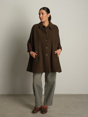 mantella check lunga - Verde militare