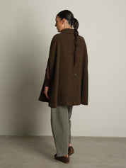 mantella check lunga - Verde militare