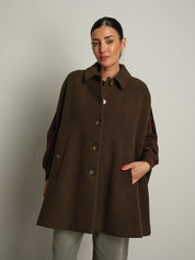 mantella check lunga - Verde militare