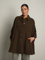 mantella check lunga - Verde militare