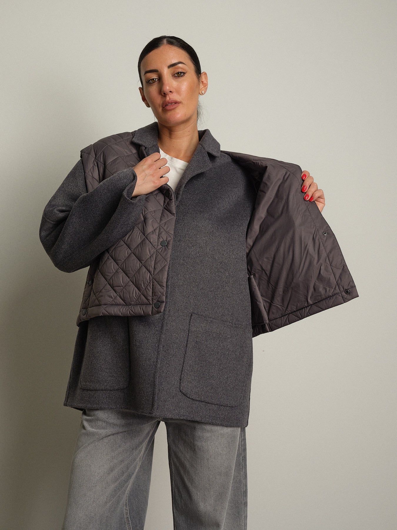 Cappotto + piumino - Grigio