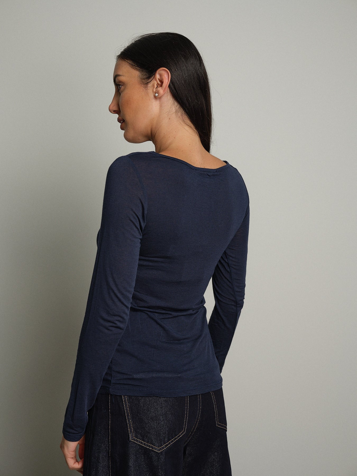cashmerina drappeggio - blu