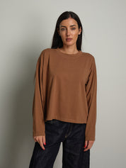 maglia scatola manica lunga - bruciato