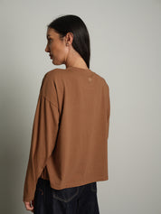 maglia scatola manica lunga - bruciato
