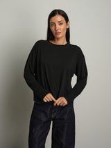 maglia scatola manica lunga PREORDINE 24/08 - Nero