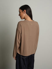 maglia scatola manica lunga PREORDINE 24/08 - Tortora