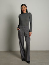 Pantalone sartoriale palazzo - Grigio perla
