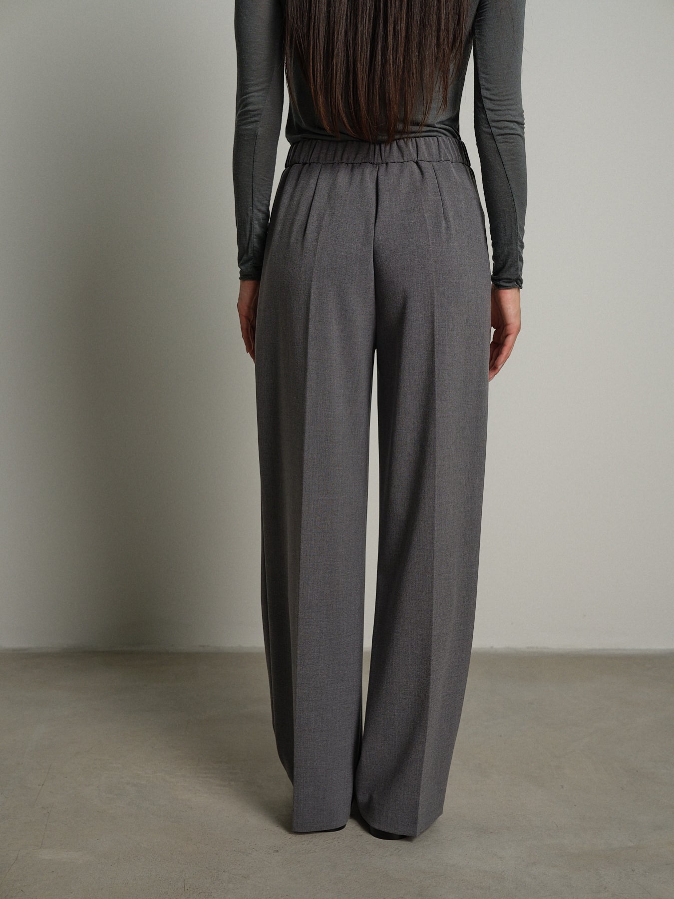 Pantalone sartoriale palazzo - Grigio perla