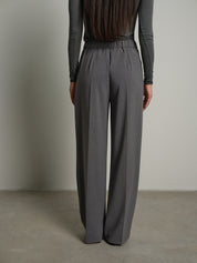Pantalone sartoriale palazzo - Grigio perla