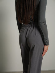 Pantalone sartoriale palazzo - Grigio perla
