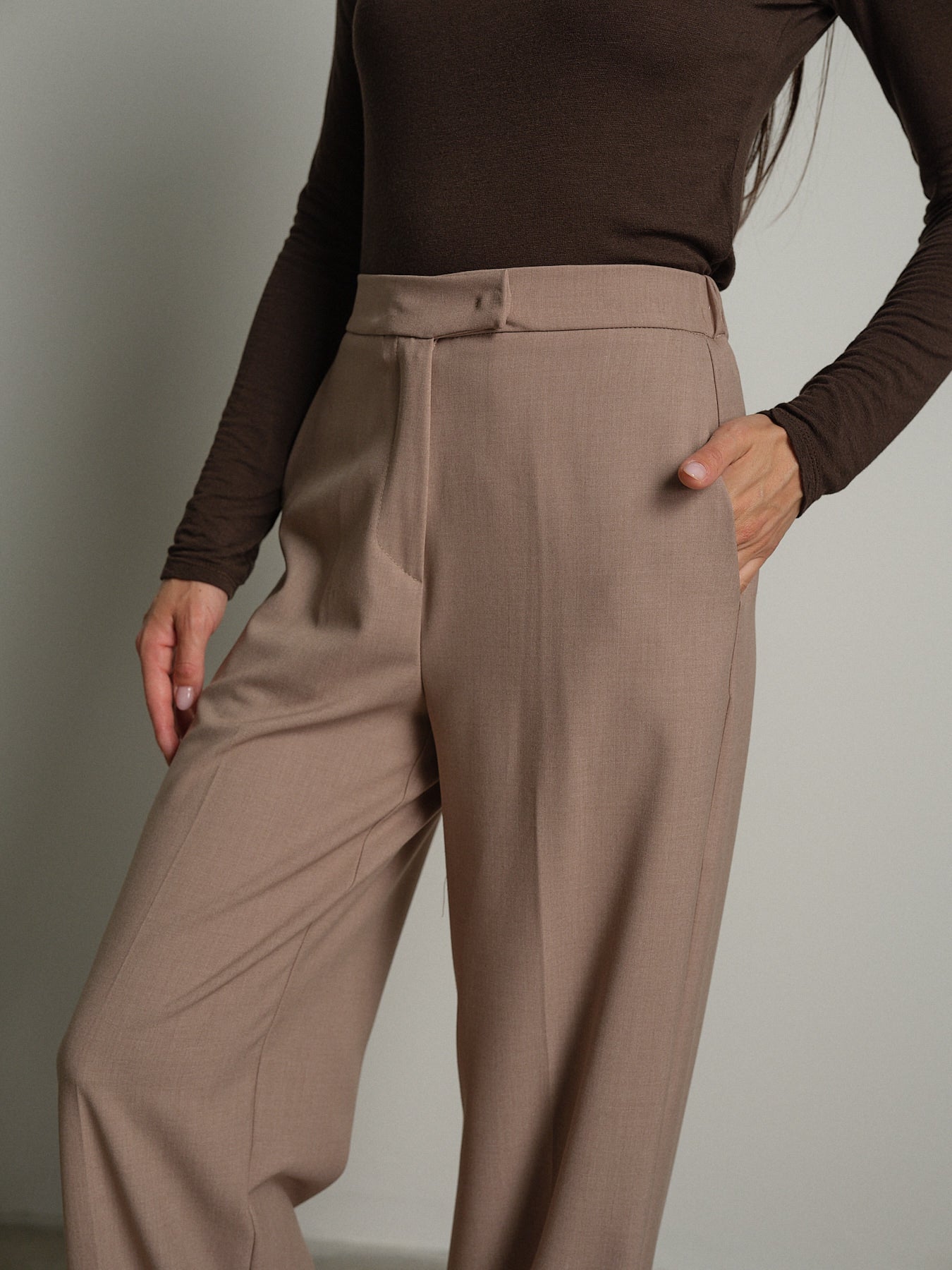 Pantalone sartoriale palazzo - Beige