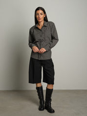 Camicia cut out retro - Nero