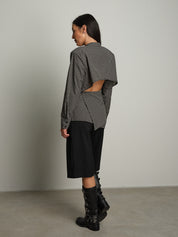 Camicia cut out retro - Nero